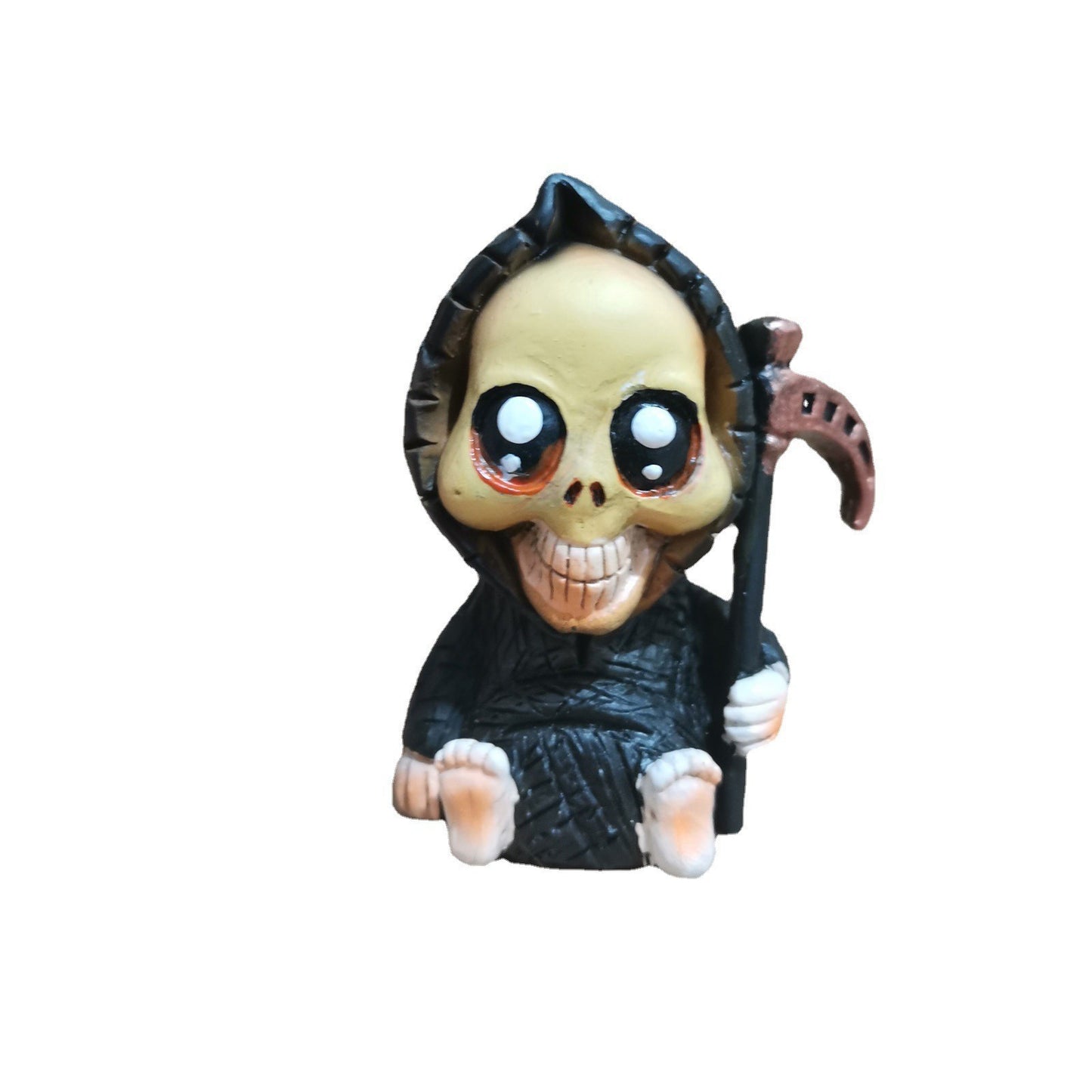 A199  Grim Reaper Baby Statue, Halloween Horror Prank Props, Indoor Decor Ornament