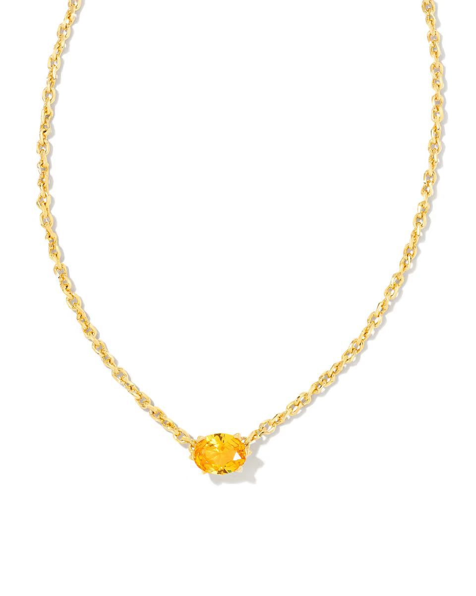 A358   New Luxury Colorful Gold Oval Gem Pendant Necklace Minimalist Dainty Clavicle Chain Fashion Women Jewelry