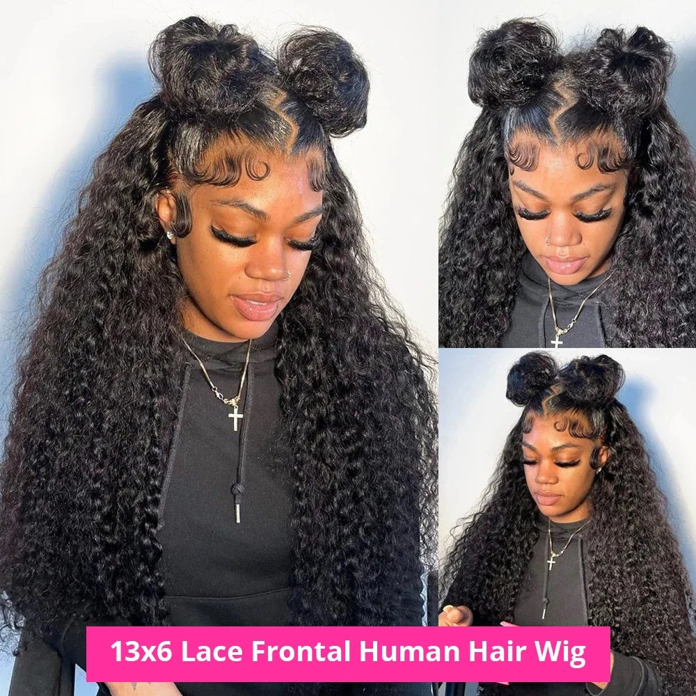 A272  Rose Net Lace Front Afro Kinky Curly Wig, Soft Lace Adjustable Style, Comfortable Breathable Wig