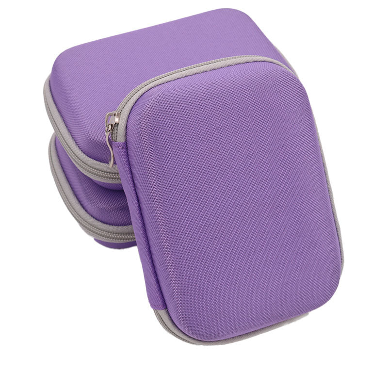 A292  Portable 10-Bottle Essential Oil Storage Bag Travel Case EVA Hard-Shell Shockproof Case Compatible with doTERRA Essential Oil Packs