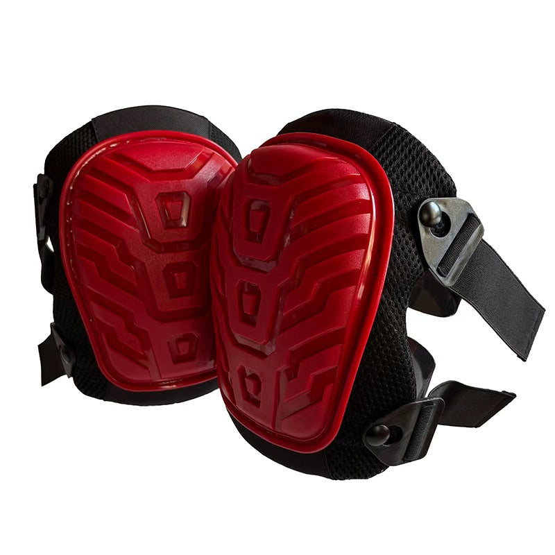 Professional Gel Knee Pads for Work with Soft Foam and Gel Cushion — Heavy Duty Cap, Reinforced Adjustable Straps, Military-Grade Rivets and Built-in Hang Loops — Perfect for Construction