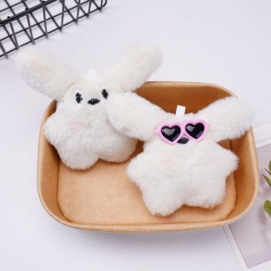 Sunglasses Puppy Plush Doll Bag Key Chain Hanging
