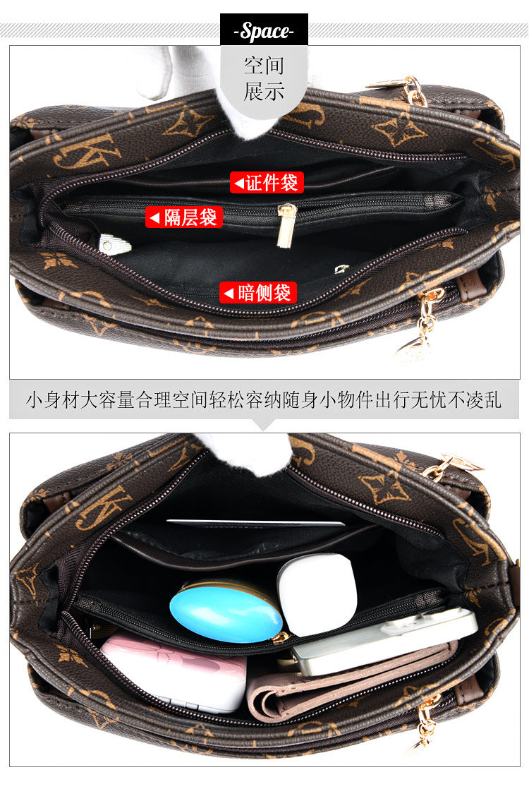 B363  Women's Fashion Crossbody Bag Versatile Large Capacity Shoulder Underarm Purse Casual Daily Handbag