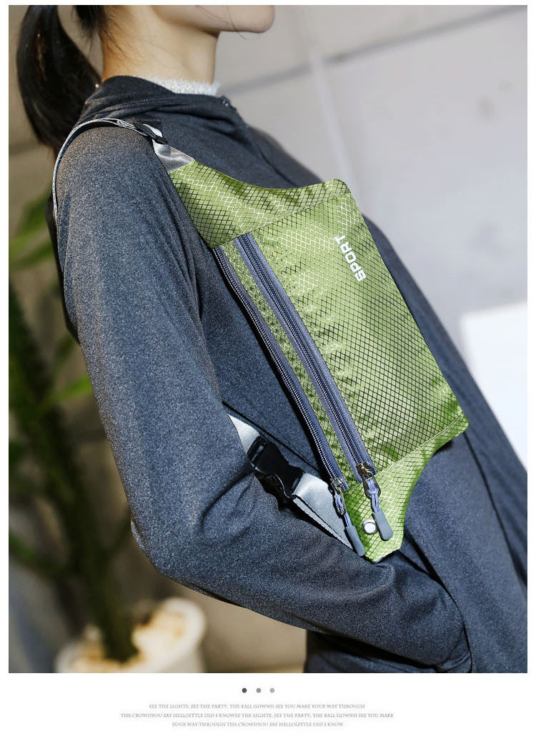 A318  Multifunctional Outdoor Sports Waist Bag for Men Women, Lightweight Crossbody Chest Bag with Phone Pocket