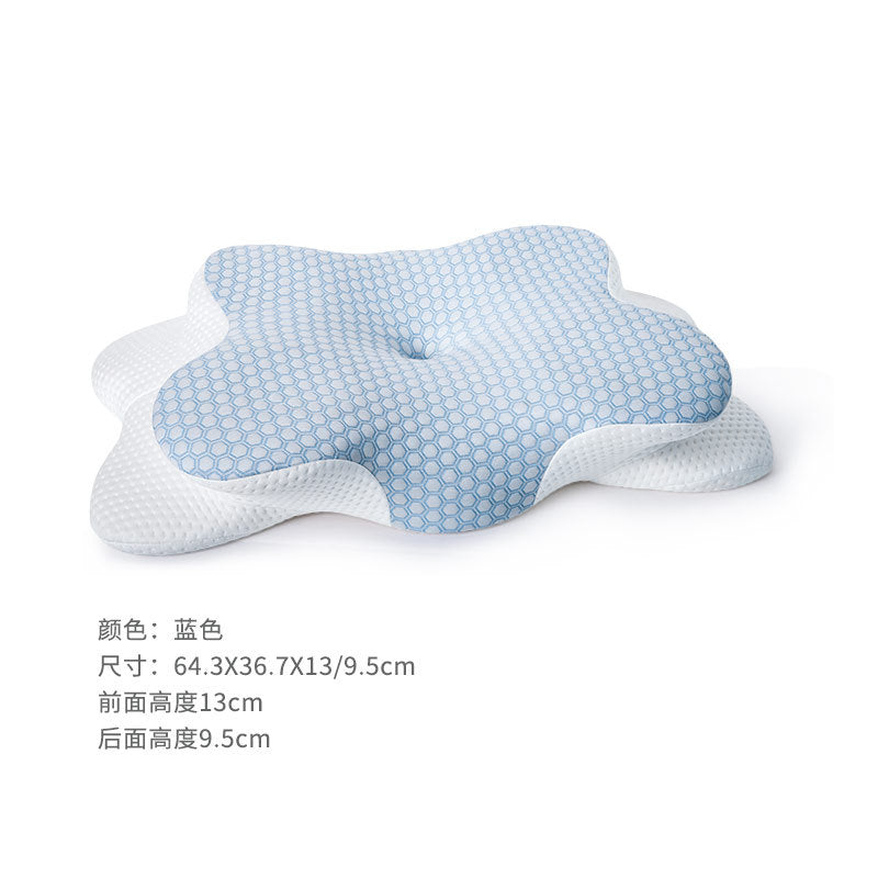 Cervical Pillow for Neck and Shoulder,Contour Memory Foam Pillow,Ergonomic Neck Support Pillow for Side Back Stomach Sleepers with Pillowcase