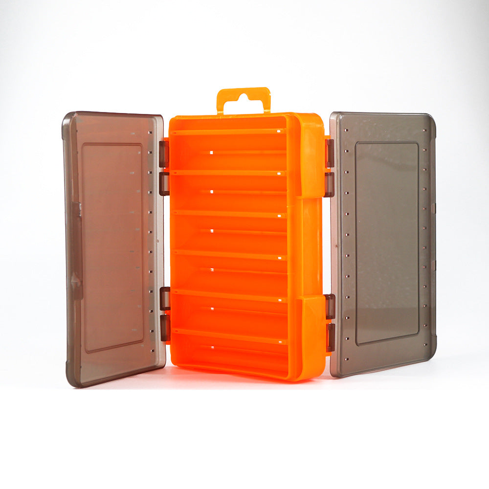 A268  Multi-Color Double-Sided Fishing Wooden Shrimp Box, Lure Bait Storage, Sea Fishing Accessory Organizer