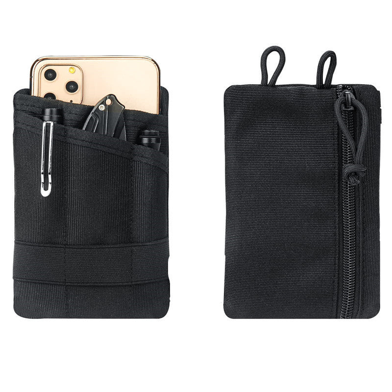 A330  Outdoor Oxford Cloth Card Coin Pouch, Minimalist Key Organizer, Portable Waist Bag for Travel