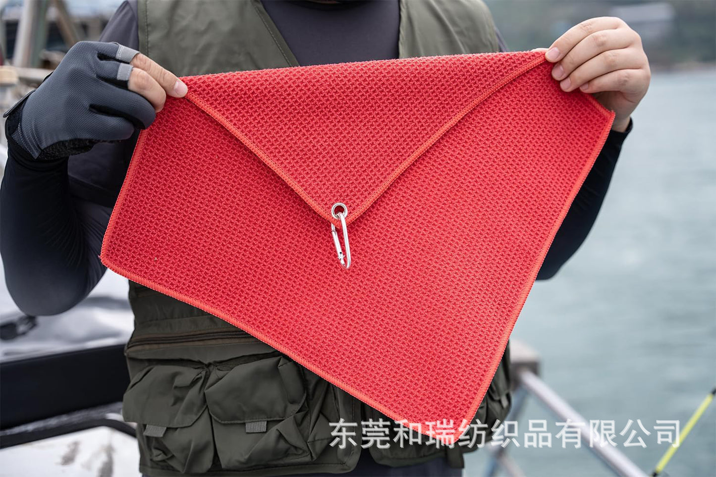 A284  Absorbent Fishing Towel for Anglers, Fishing Hand Cloth & Rod Cleaning Towel, Fishing Accessories
