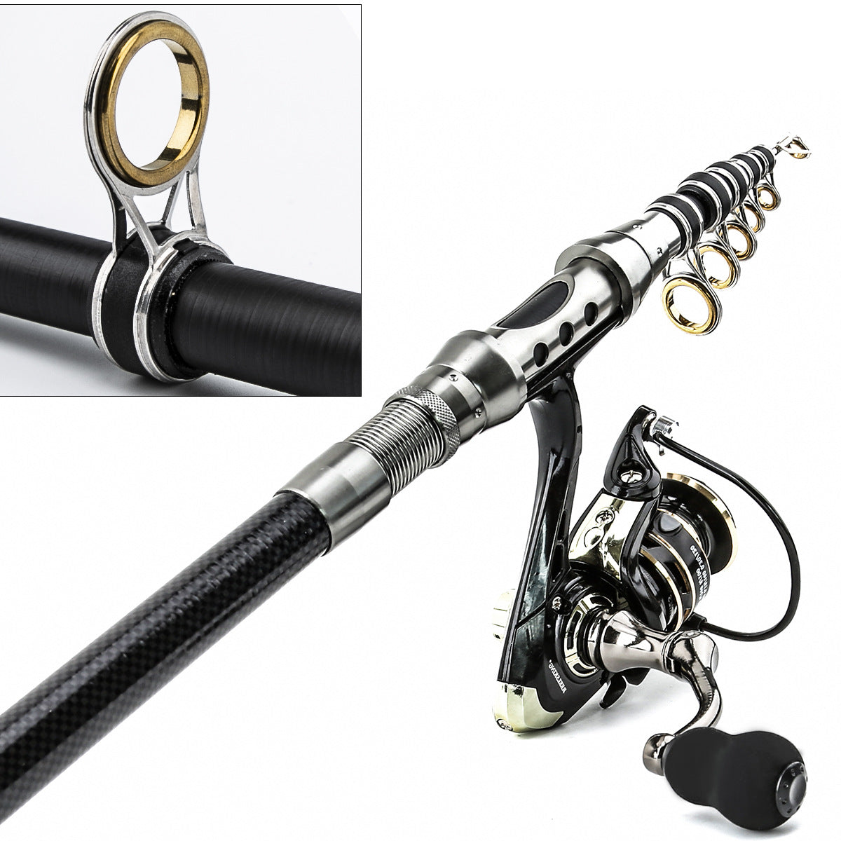 A244  Long Casting Fishing Rod Combo, Special for Bass & Culter, Multifunctional Rod for Sea & Snakehead Fishing