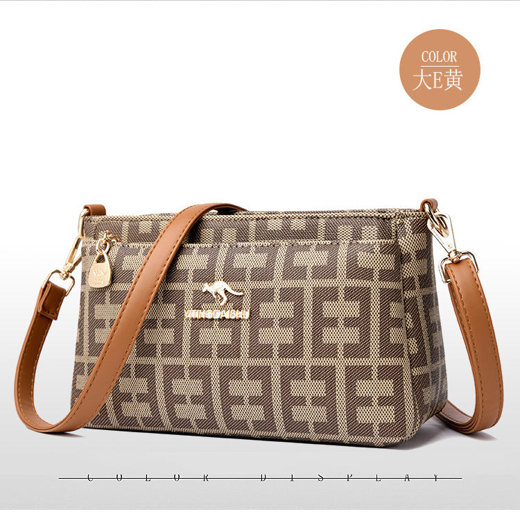 B363  Women's Fashion Crossbody Bag Versatile Large Capacity Shoulder Underarm Purse Casual Daily Handbag