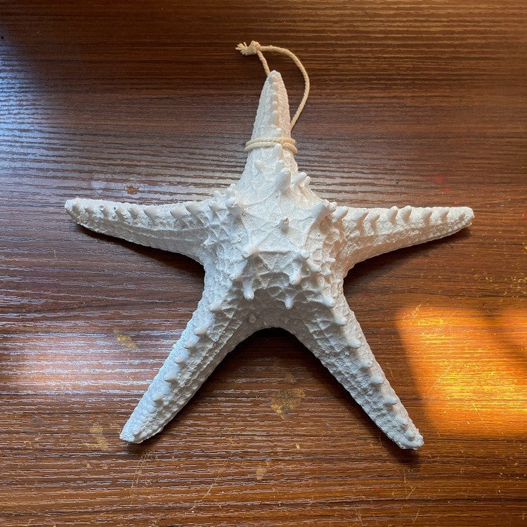 A209  Mediterranean Charm Starfish Wall Hanging, Creative Fishing Net Home Entrance Wall Decor Pendant