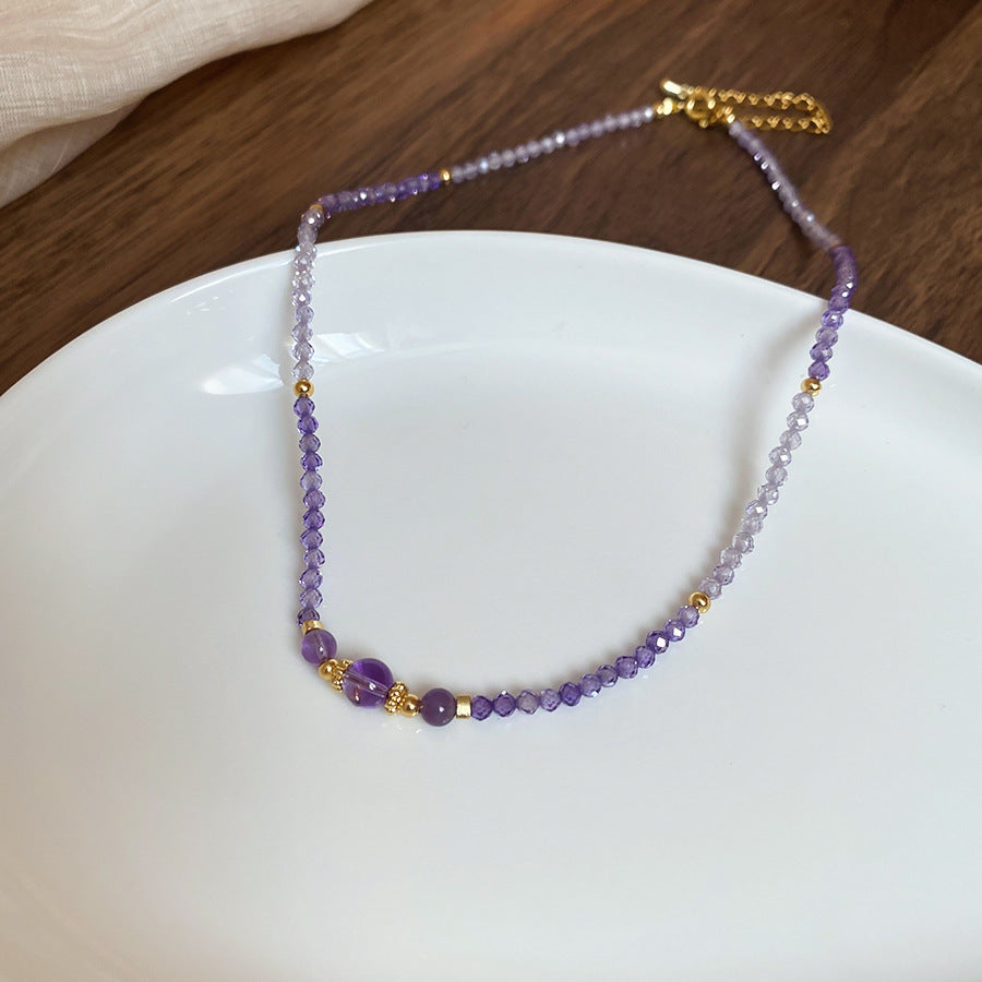 A302  Boho Shell Bead Turquoise Beaded Necklace, Light Luxury Minimalist Luxury Clavicle Necklace for Women