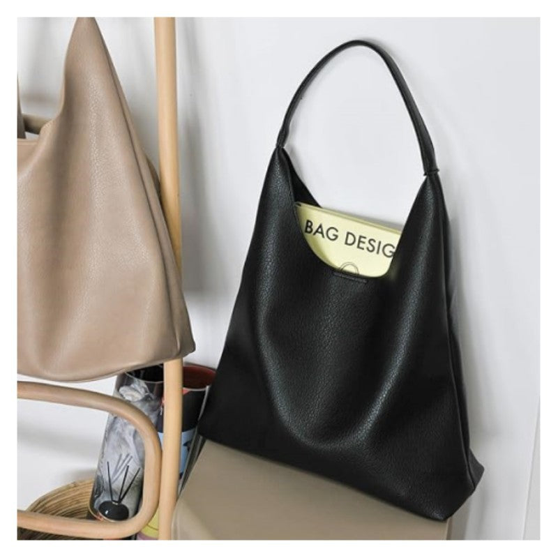Soft-Sided Large Capacity Tote Bag for Women - Minimalist Shoulder Bag