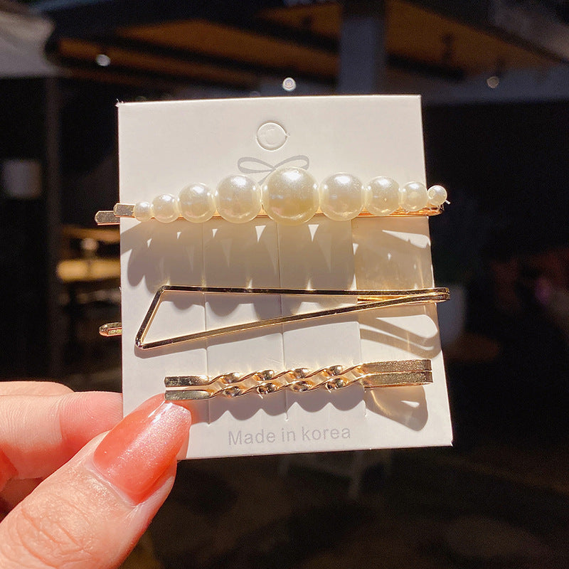 A317  Versatile Pearl Side Hair Clips, Minimalist Hair Accessories for Bangs