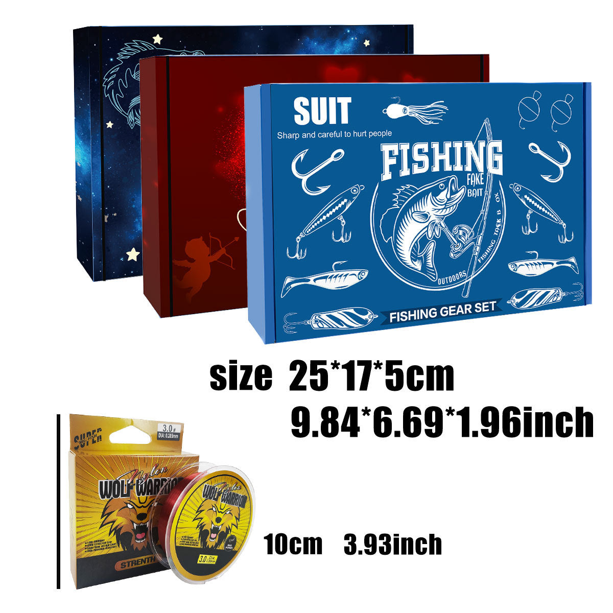 A245  Mystery Fishing Lures Set, Multi-purpose Fishing Kit for Largemouth Bass, Smallmouth Bass & Trout
