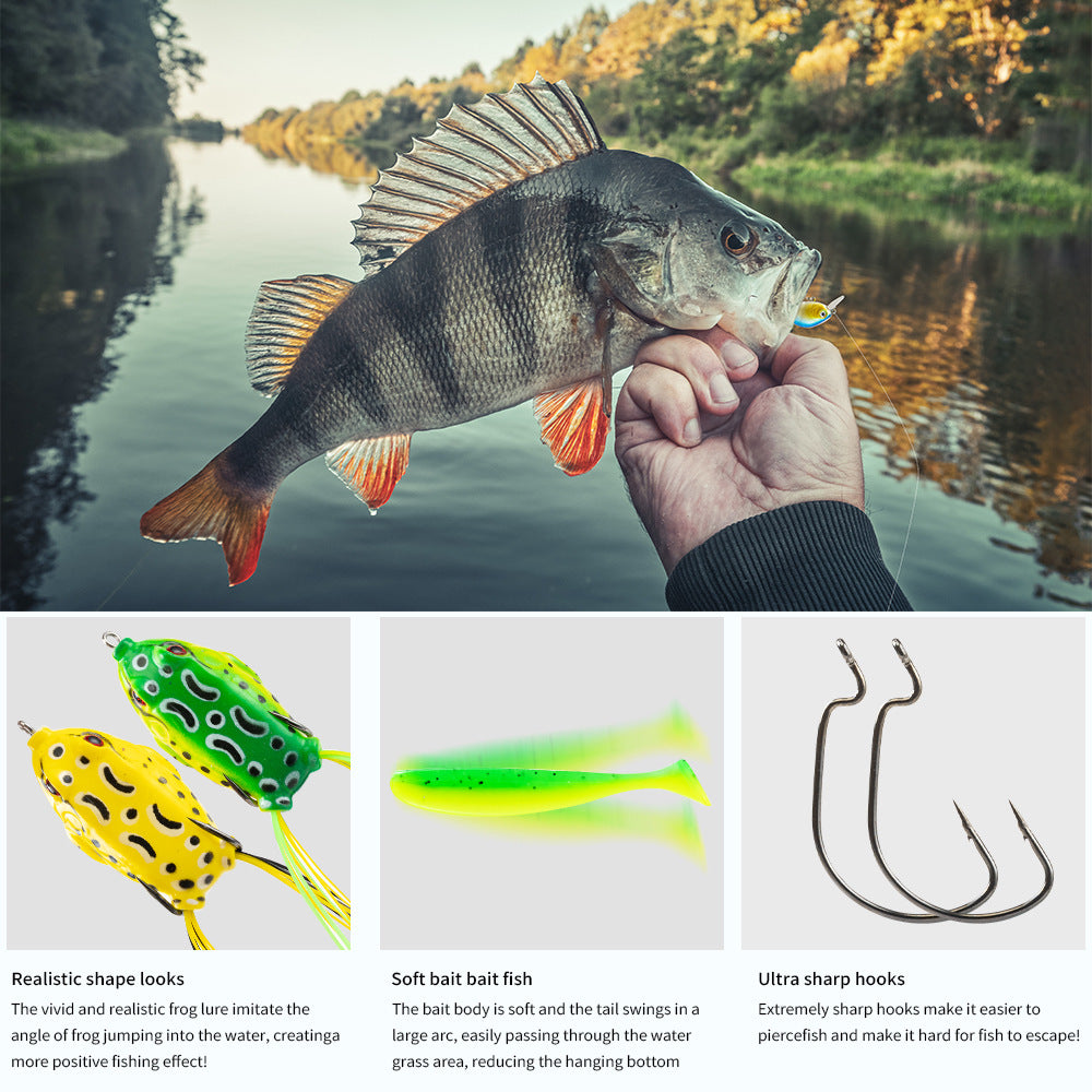 F340  97/302-Piece Accessory Set: Lure Fishing Tackle, Plastic Lures, Artificial Lures, and Lure Accessories