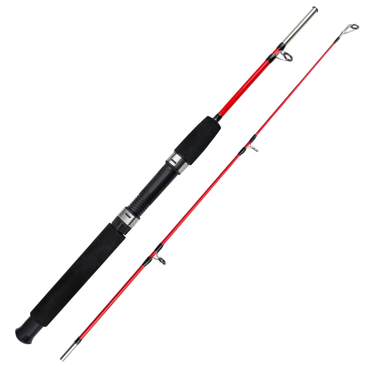 A259  Spinning Fiberglass Fishing Rod, Long Distance Casting Rod, Complete Fishing Combo