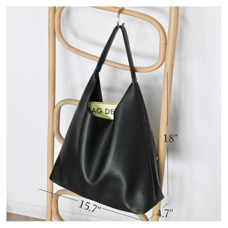 Soft-Sided Large Capacity Tote Bag for Women - Minimalist Shoulder Bag