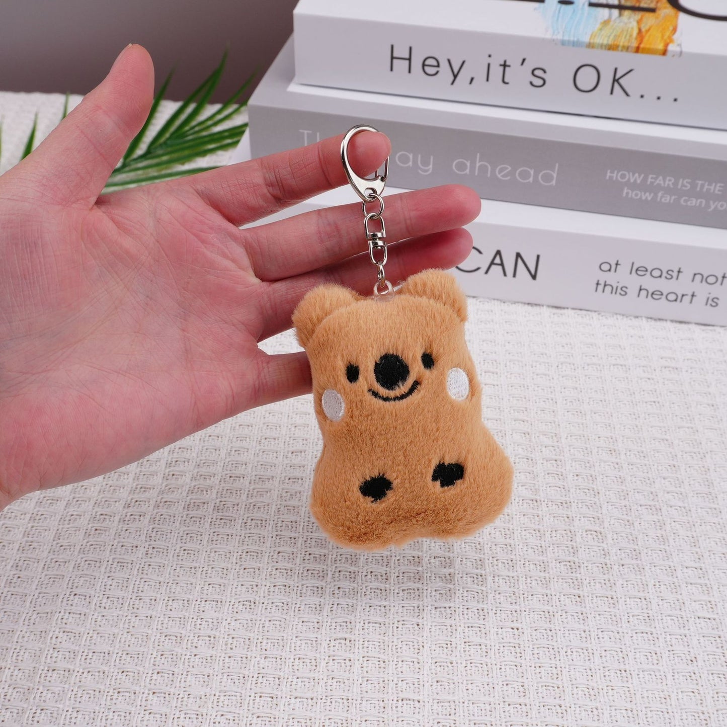 Little Brown Bear Student Backpack Plush Doll Hanging Ornament