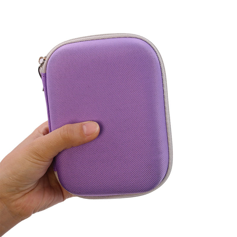 A292  Portable 10-Bottle Essential Oil Storage Bag Travel Case EVA Hard-Shell Shockproof Case Compatible with doTERRA Essential Oil Packs