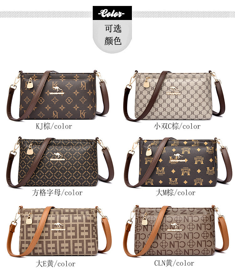 B363  Women's Fashion Crossbody Bag Versatile Large Capacity Shoulder Underarm Purse Casual Daily Handbag