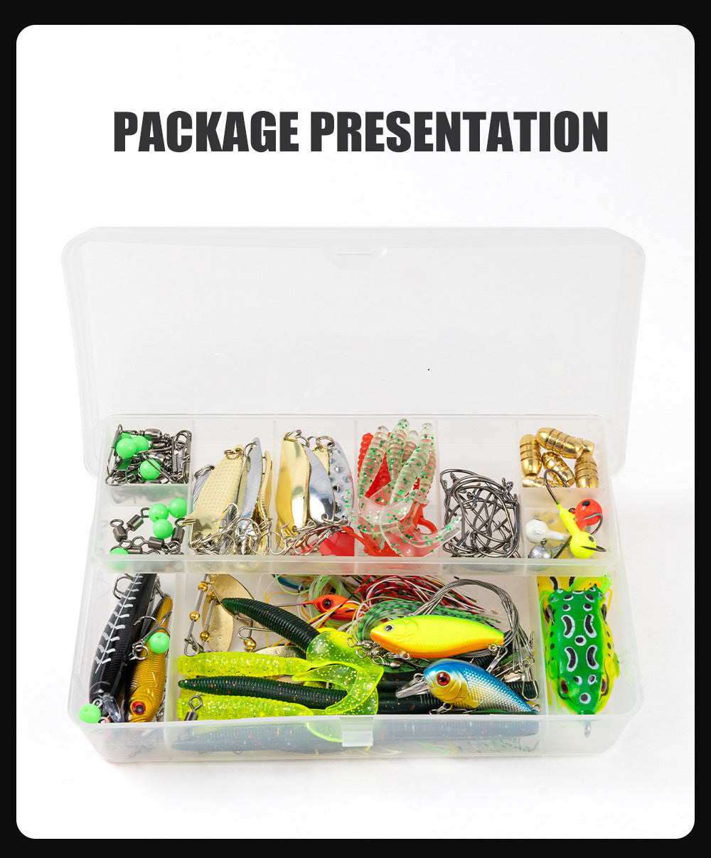 F340  97/302-Piece Accessory Set: Lure Fishing Tackle, Plastic Lures, Artificial Lures, and Lure Accessories