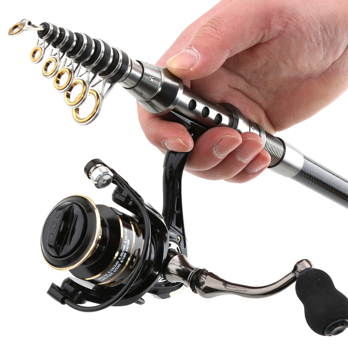 A244  Long Casting Fishing Rod Combo, Special for Bass & Culter, Multifunctional Rod for Sea & Snakehead Fishing