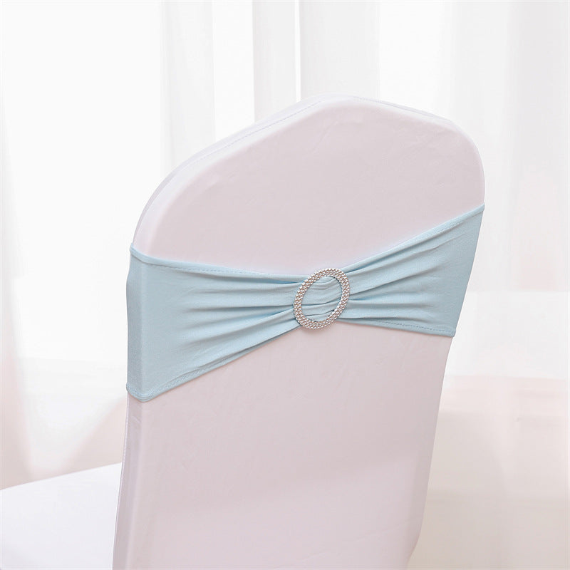 Spandex Chair Sashes Bands 50PCS Stretch Chair Ties Bows with Buckle Slider for Wedding Party Banquet Decoration