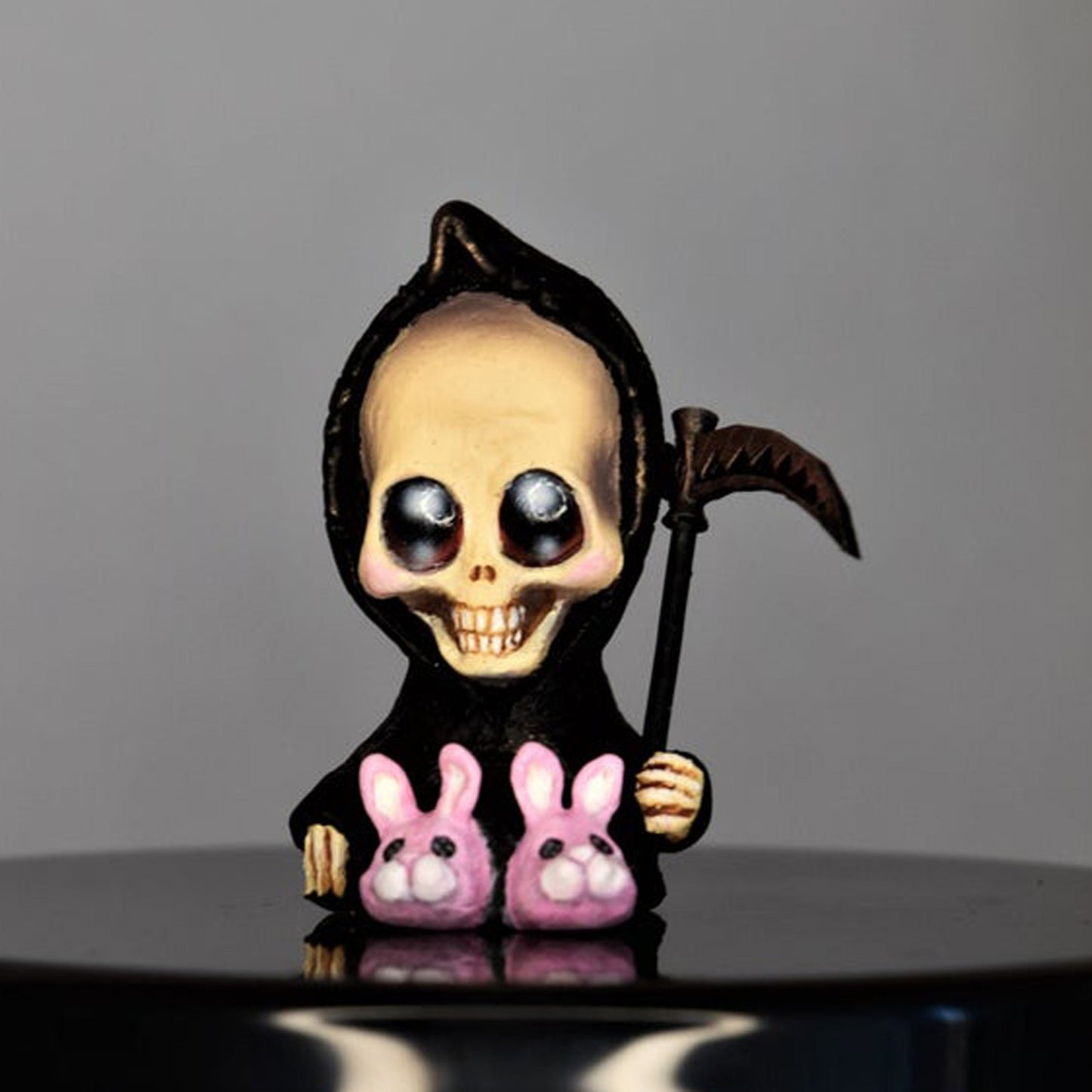 A199  Grim Reaper Baby Statue, Halloween Horror Prank Props, Indoor Decor Ornament