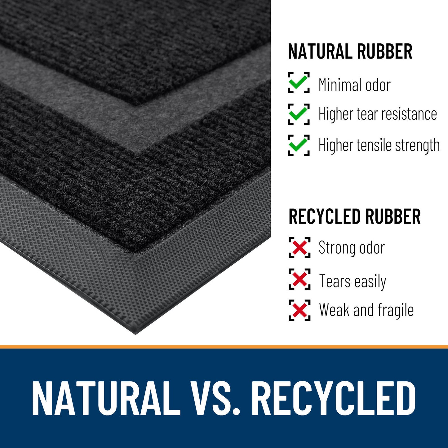 Kitchen Rugs, Non-Slip Machine Washable Kitchen Runner Rugs Floor Mats, Absorbent Comfort Standing Mats for Kitchen, Sink, Laundry and Hallway, Beige & Grayish Brown