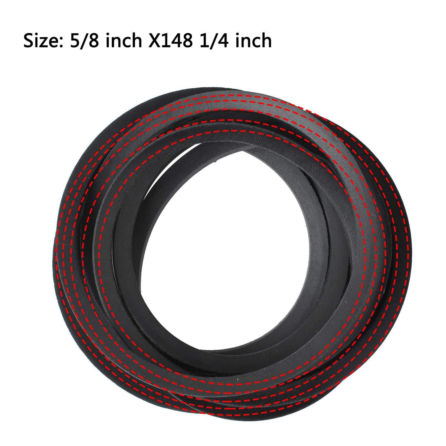A305  954-04329A Deck Belt 5/8" x 148-1/4" for Cub Cadet ZT1-54, RZT-L54, RZT-S54, Craftsman, MTD, Troy-Bilt Lawn Mower Tractor, Replaces Cub Cadet 54 inch Deck Belt 954-04329