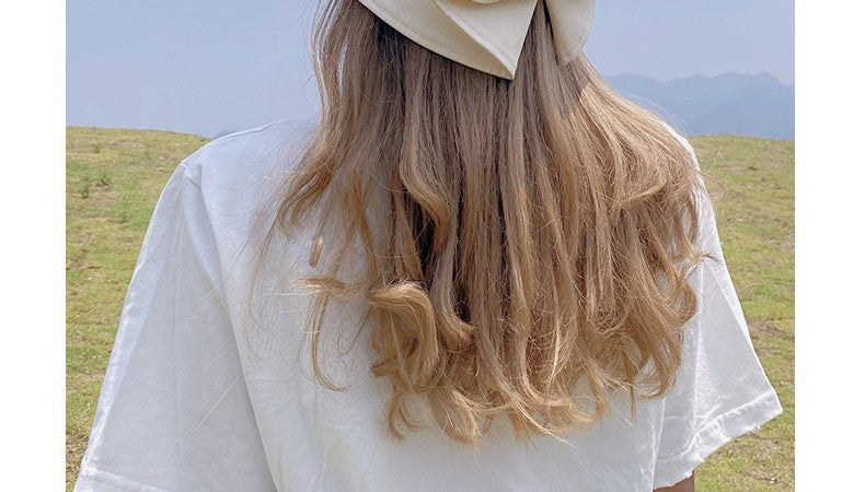 Women Bow Bucket Sun Hat, Japanese Style Large Brim UV Protection Casual Summer Fisherman Hat