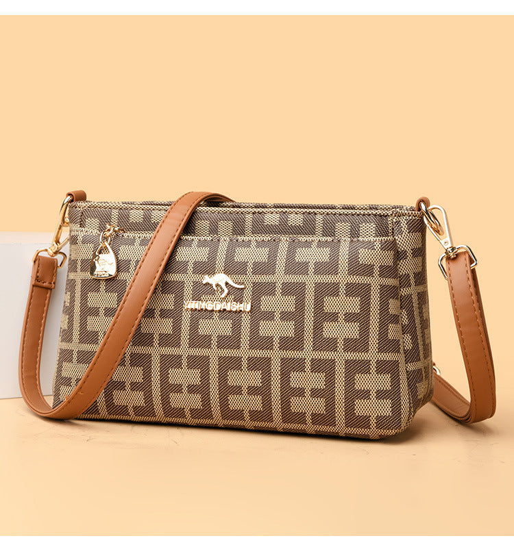 B363  Women's Fashion Crossbody Bag Versatile Large Capacity Shoulder Underarm Purse Casual Daily Handbag