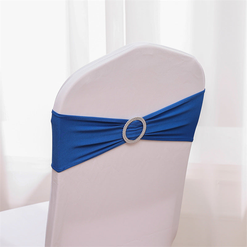 Spandex Chair Sashes Bands 50PCS Stretch Chair Ties Bows with Buckle Slider for Wedding Party Banquet Decoration