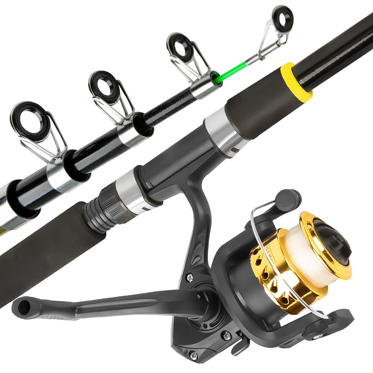 A162  Telescopic Fishing Rod Full Set, Reel Lures Accessories Complete Starter Kit