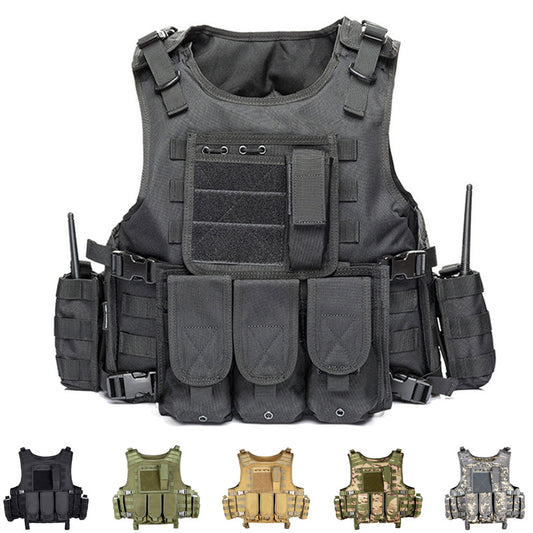 Tactical Airsoft Vest Upgrade Adjustable Modular Paintball Vest Outdoor Fit Adult