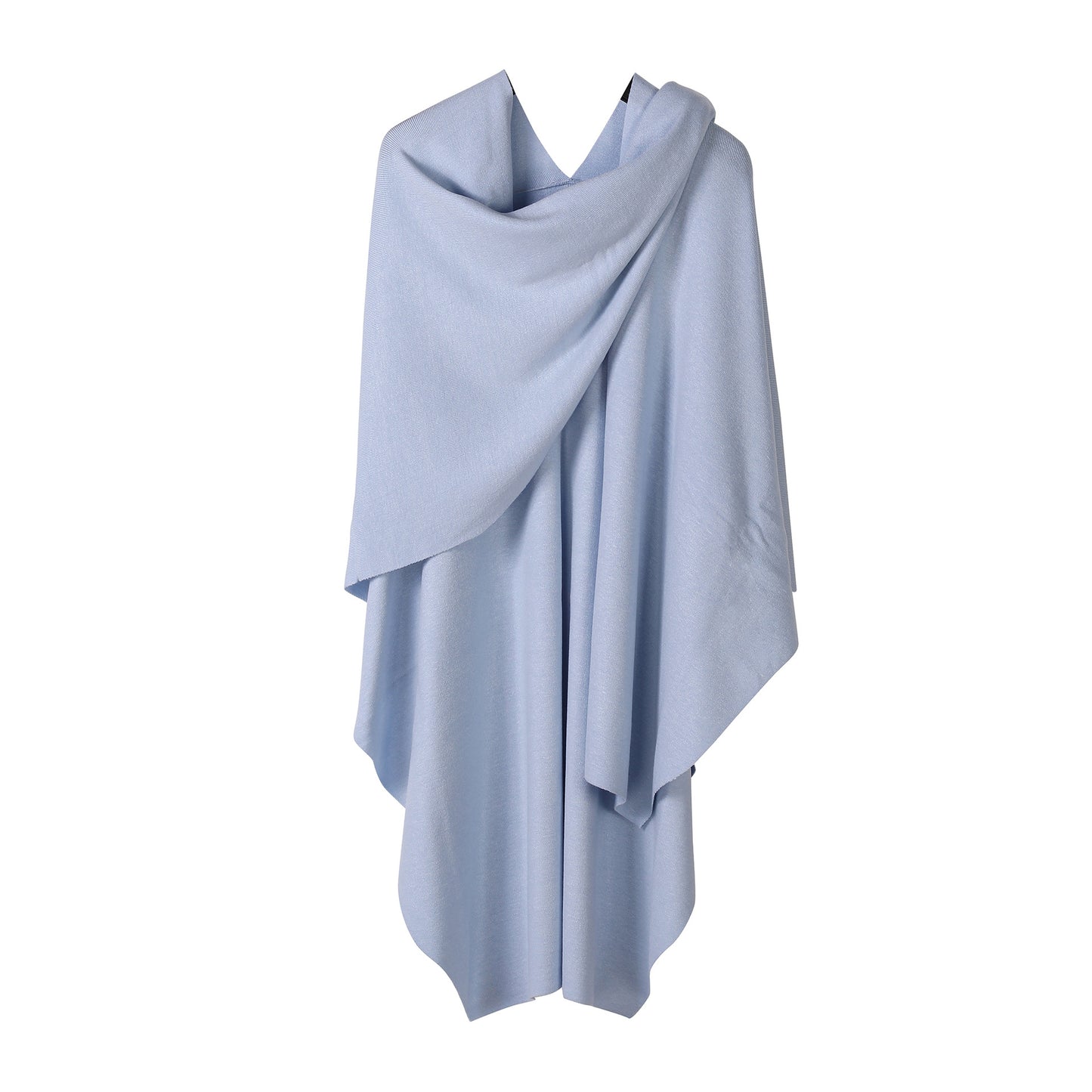 Womens Large Cross Front Poncho Sweater Wrap Topper Knitted Elegant Shawls Cape for Fall Winter