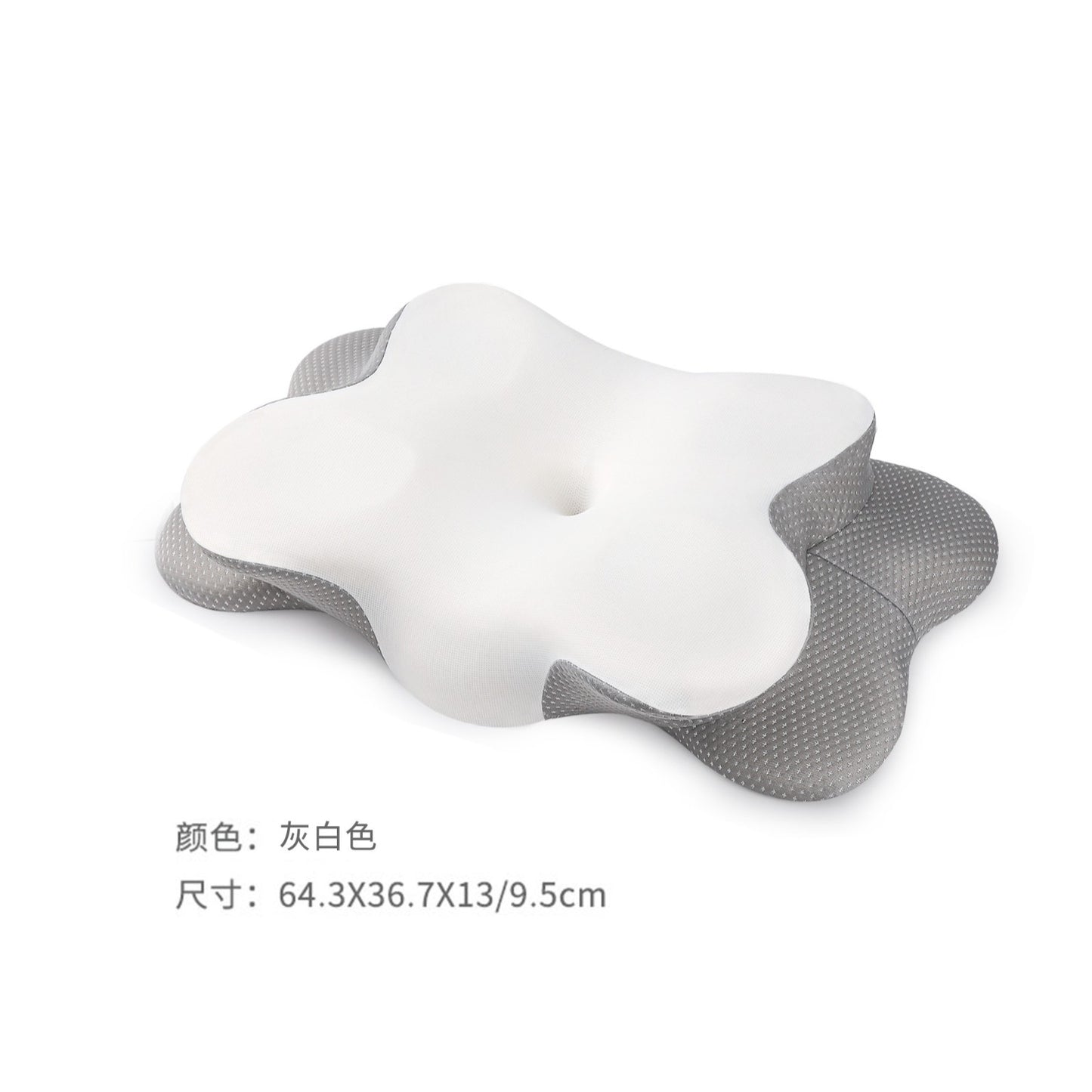 Cervical Pillow for Neck and Shoulder,Contour Memory Foam Pillow,Ergonomic Neck Support Pillow for Side Back Stomach Sleepers with Pillowcase