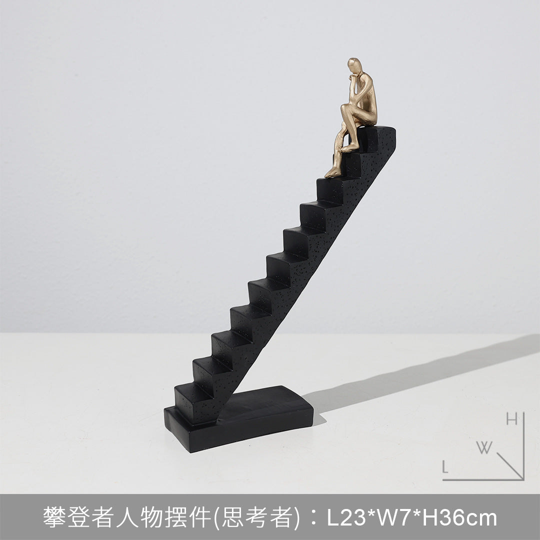 Modern Desk Decor  - Abstract Sculpture  as Motivation - Modern Home Decor Figure Made of Marble Resin - Aesthetic Statue for Living Room & Office décor as a Gift
