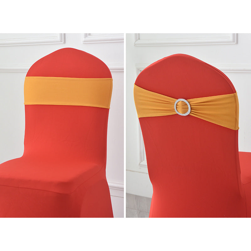 Spandex Chair Sashes Bands 50PCS Stretch Chair Ties Bows with Buckle Slider for Wedding Party Banquet Decoration