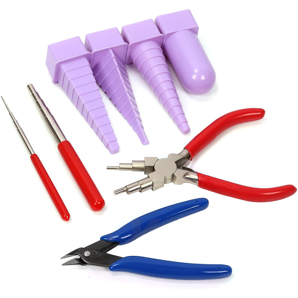 A315  DIY Jewelry Wire Wrapping Tool Set, 8Pcs Wire Tower & Jewelry Pliers Kit