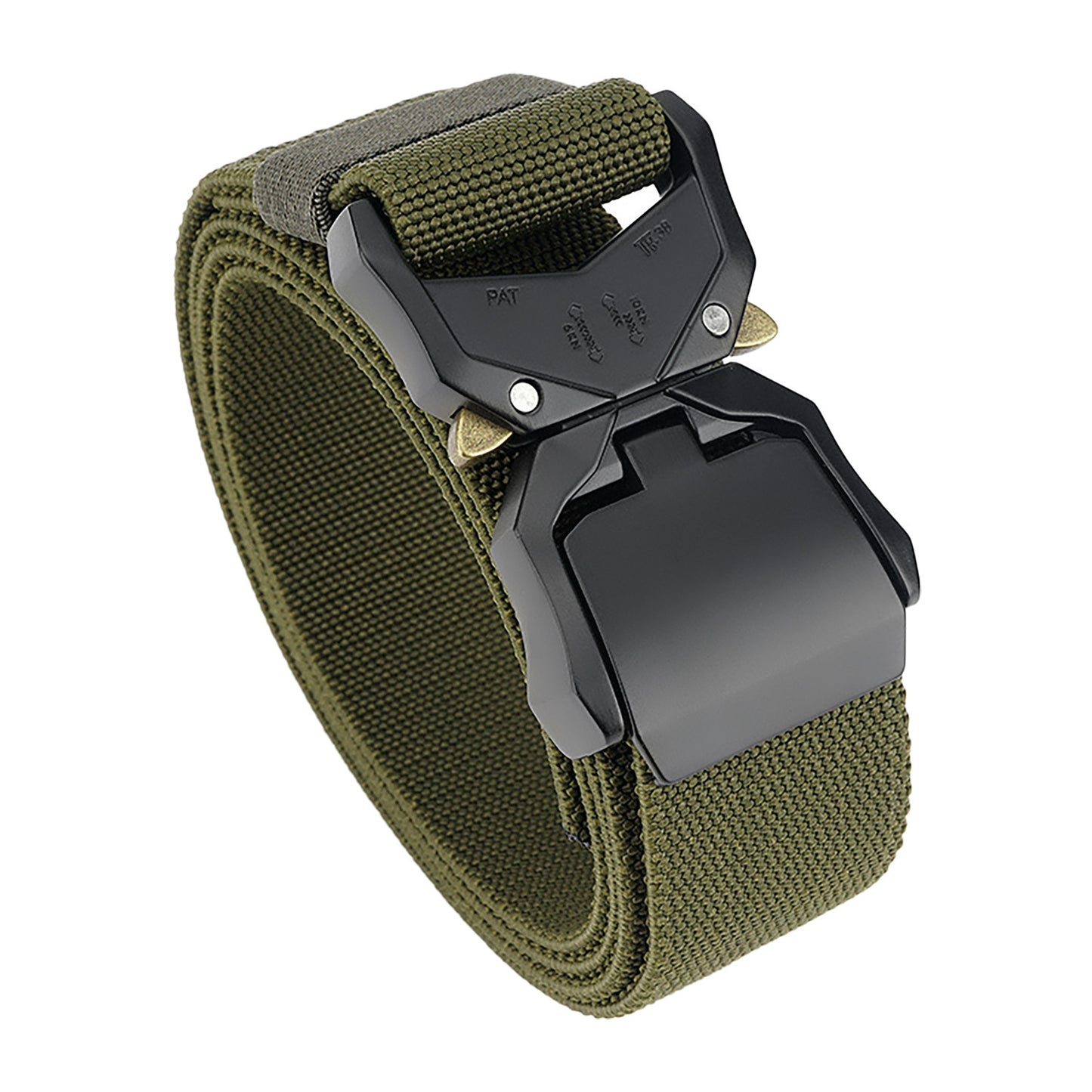 Tactical Belt, Military Hiking Rigger 1.5" Nylon Web Work Belt with Heavy Duty Quick Release Buckle