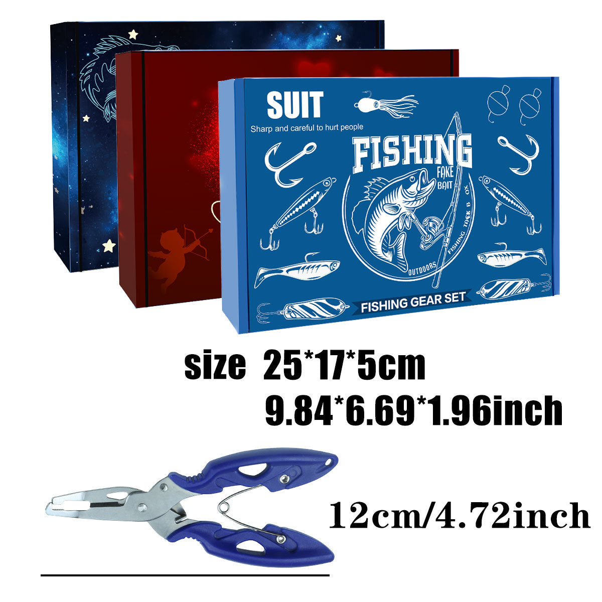 A245  Mystery Fishing Lures Set, Multi-purpose Fishing Kit for Largemouth Bass, Smallmouth Bass & Trout