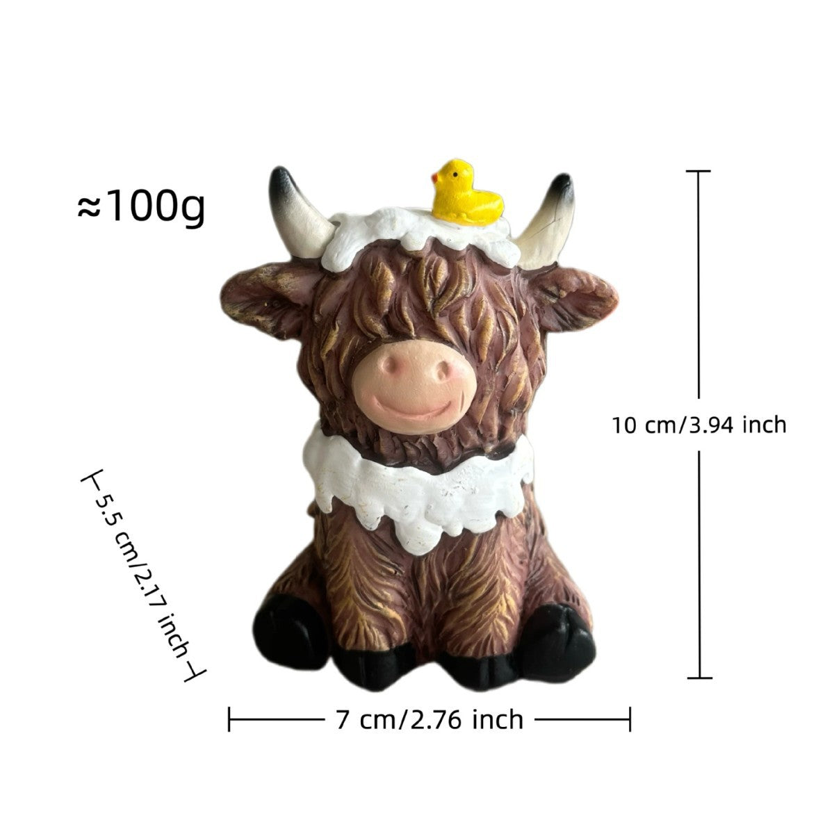 Bathroom Decor Highland Cow Statue Resin Ornament Craft Creative Holiday Home Decor Gift