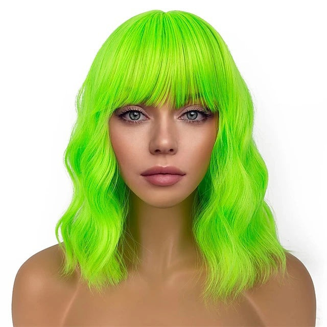 A216  Water Wave Short Curly Wig, Party Cosplay Costume Amazon Hot Sale Wig for Women