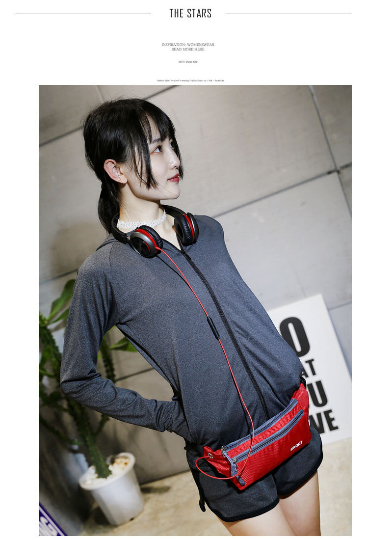 A318  Multifunctional Outdoor Sports Waist Bag for Men Women, Lightweight Crossbody Chest Bag with Phone Pocket