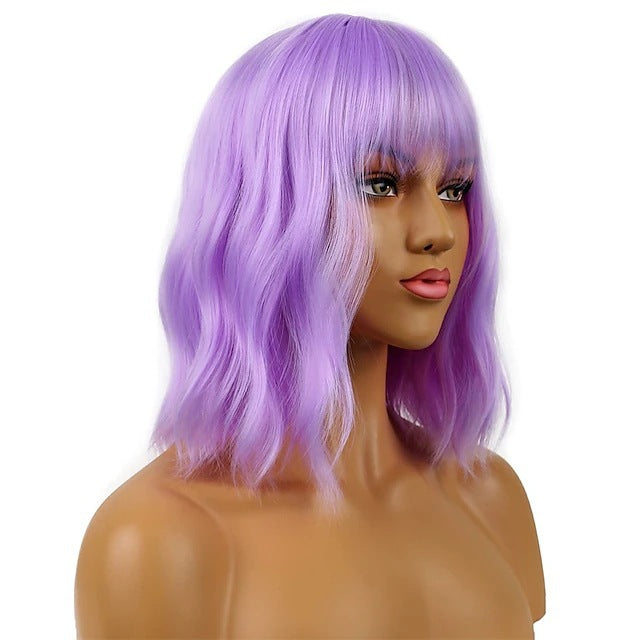 A216  Water Wave Short Curly Wig, Party Cosplay Costume Amazon Hot Sale Wig for Women