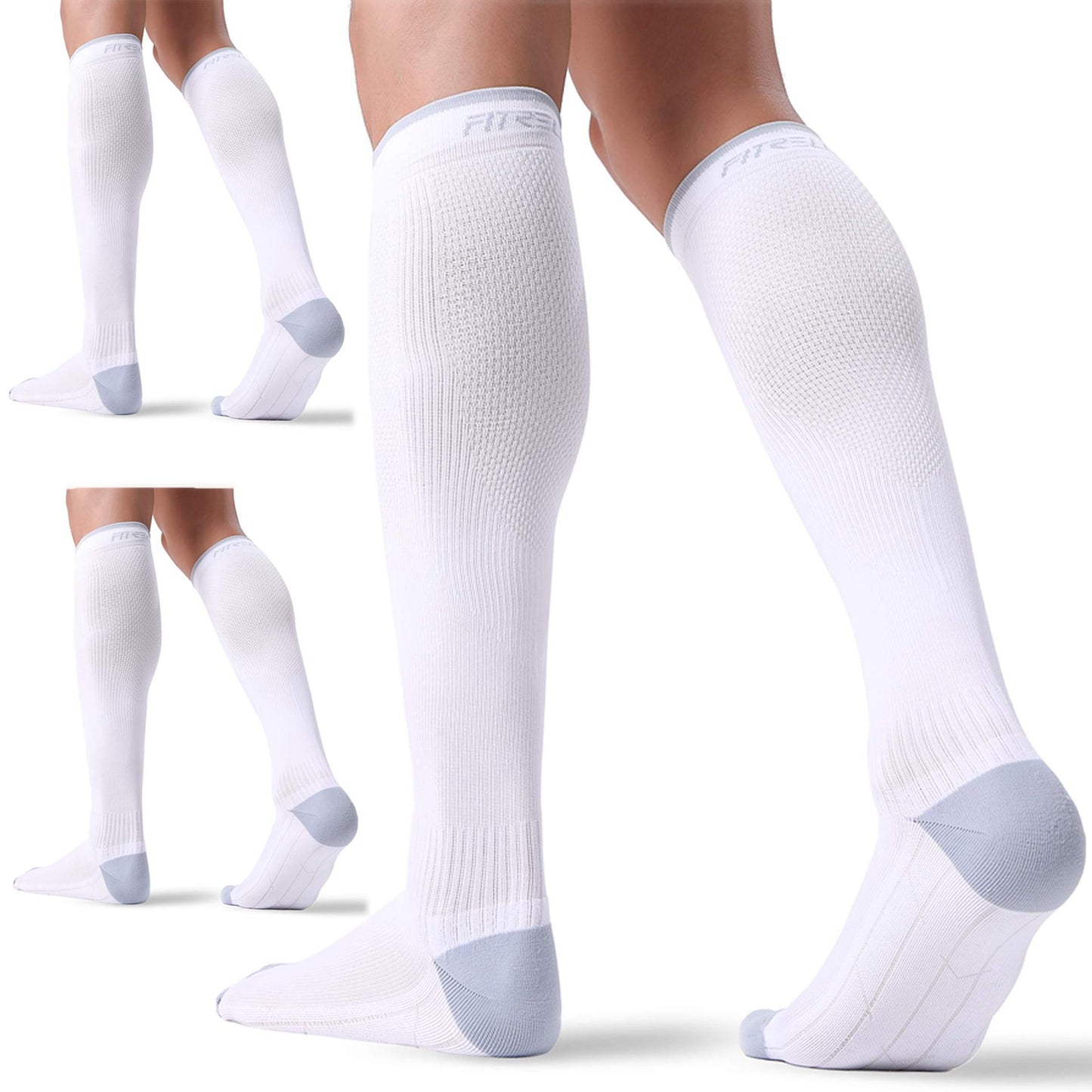 A355  --3 Pairs Compression Socks for Women and Men 20-30mmHg-Circulation Support Socks
