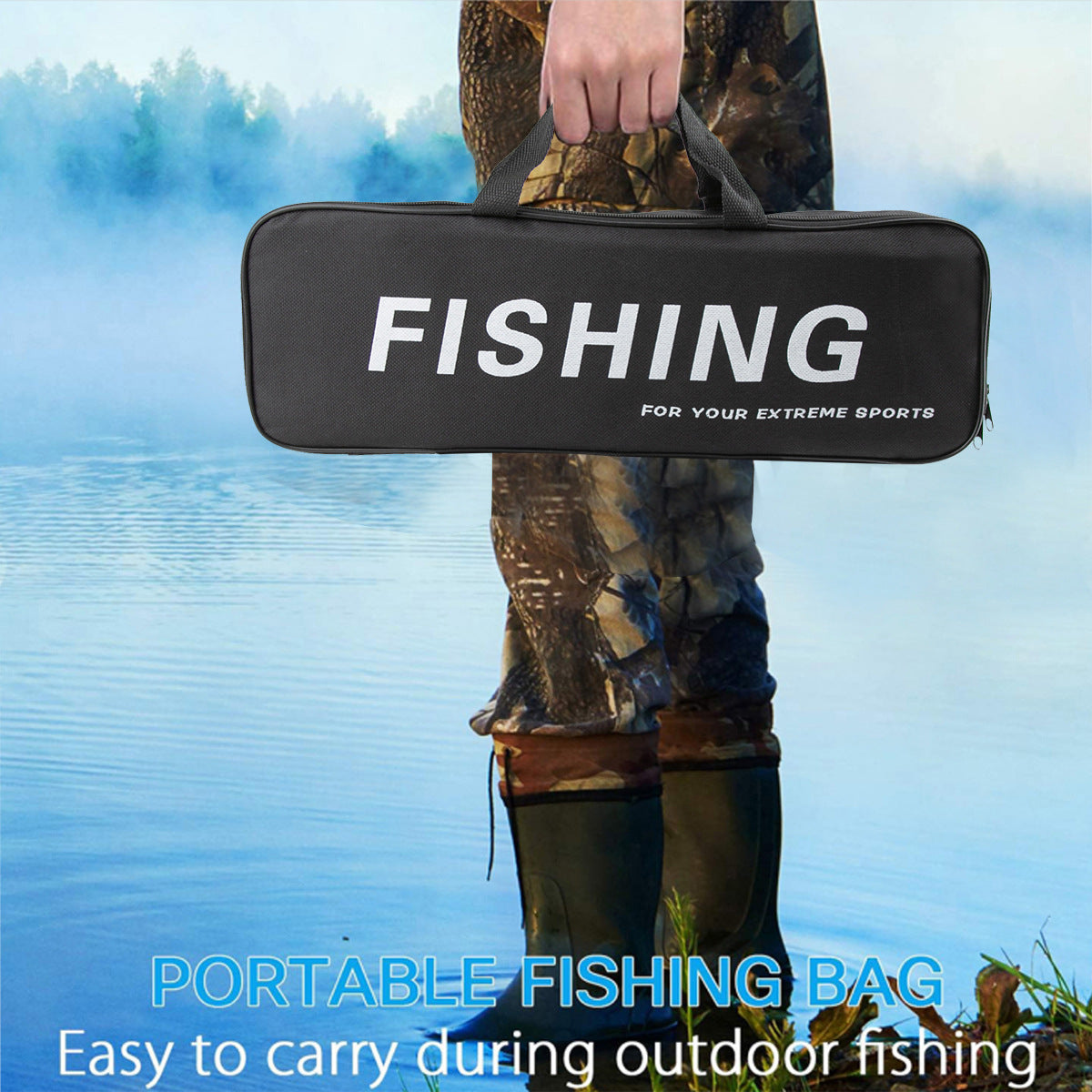 A239  Long Distance Casting Sea Fishing Rod Combo, Reel & Rod Bag Set for Beginners, Complete Saltwater Fishing Kit