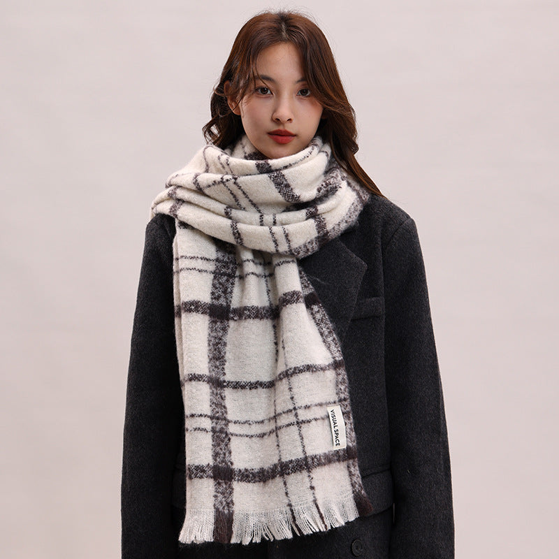 Women's Scarf Winter Warmth Long Shawl Oversized Scarf Thick Blanket-Style Scarf for Cold Weather